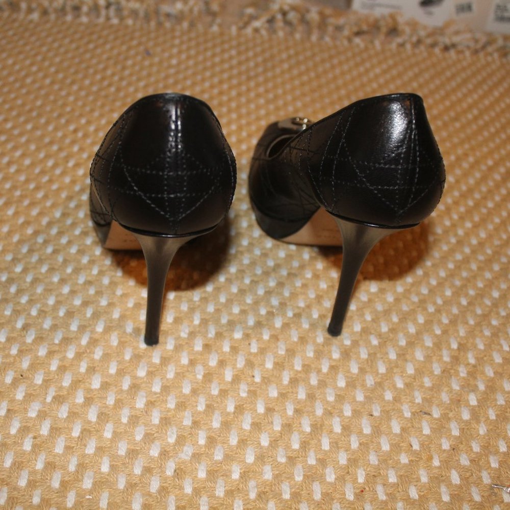 O De Dior pump noir cannage lambskin - Picture 12 of 13